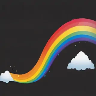 transparent background rainbow clipart