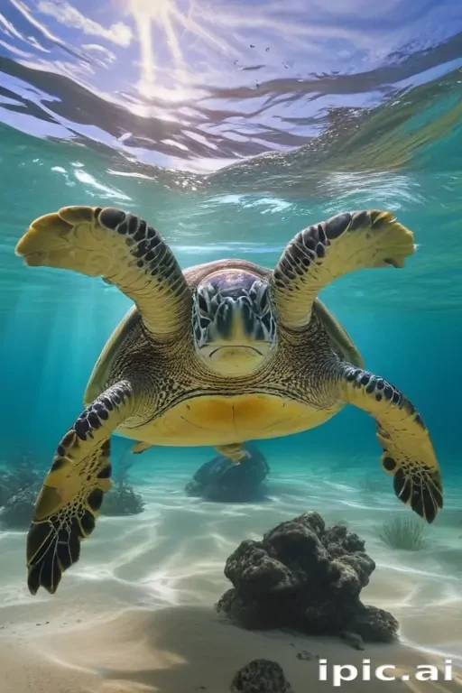 sea turtle desktop background