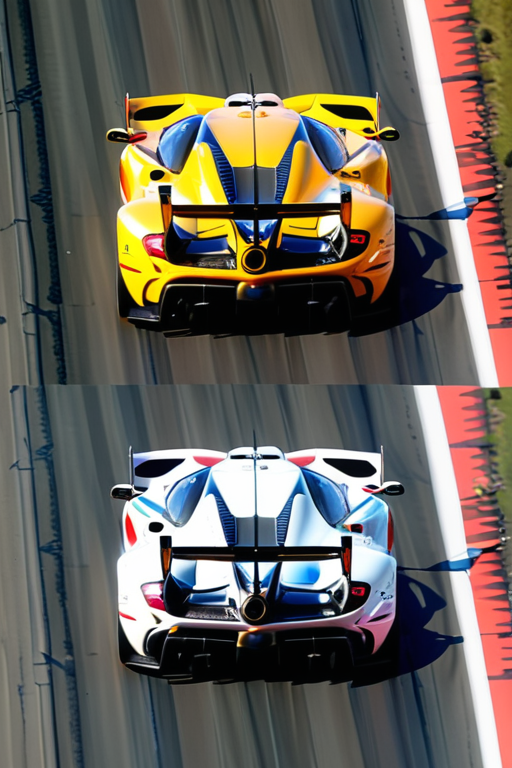 p1 above p2 below