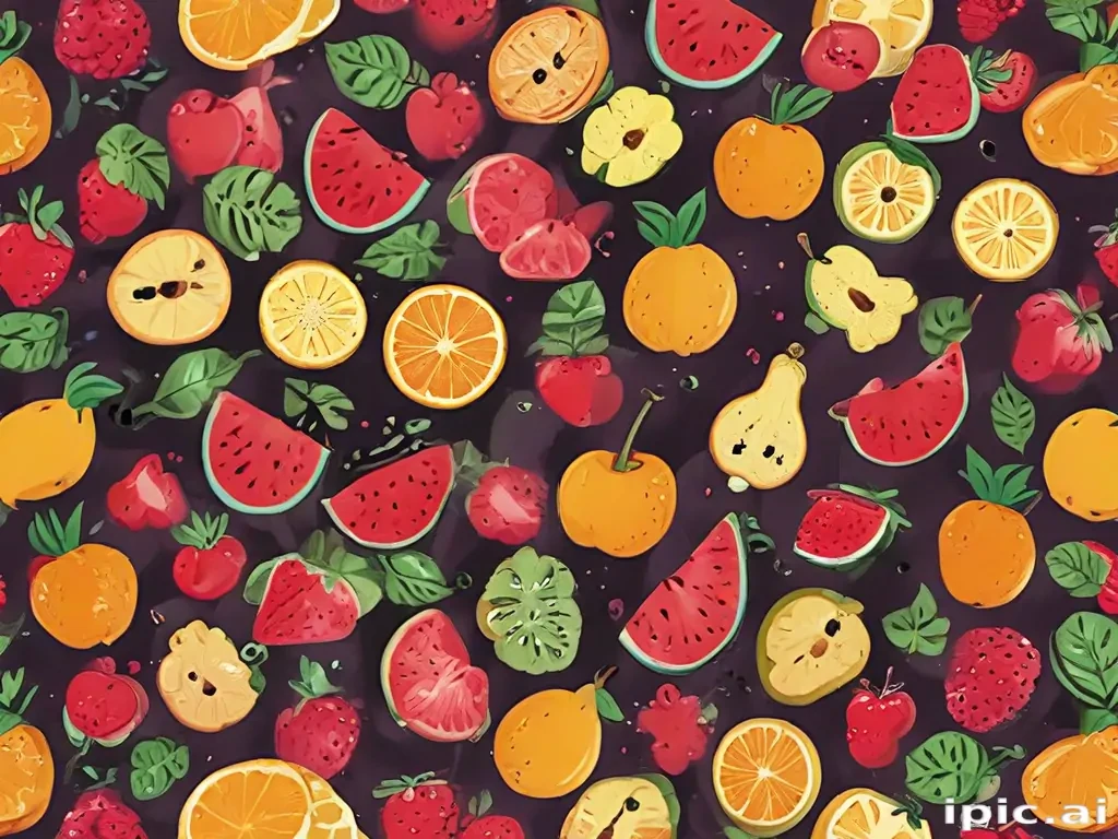aesthetic fruit background