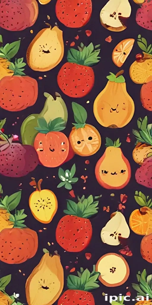 cute fruit backgrounds