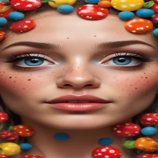 polka dots transparent