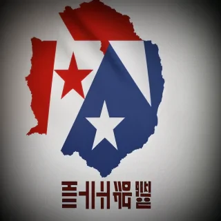 north korea flag