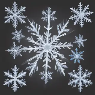 transparent snowflakes png