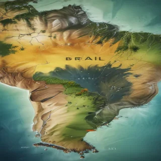 map of brazil