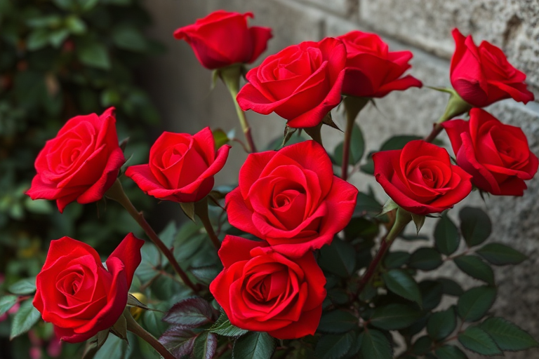 red roses aesthetic