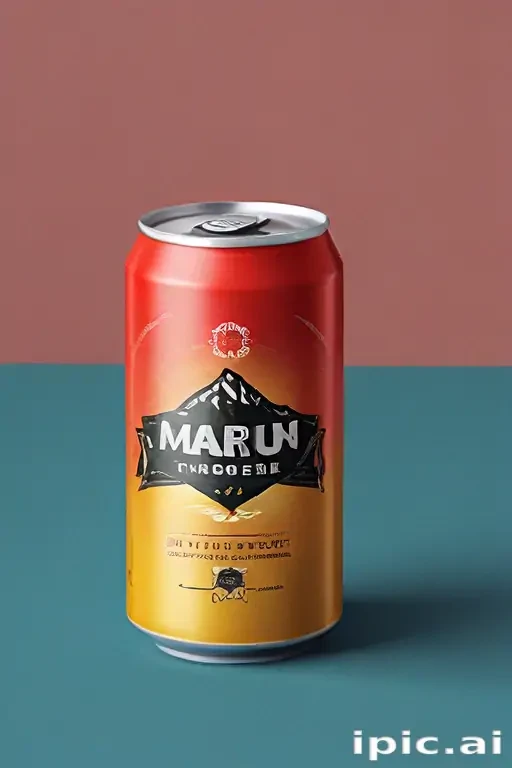 beer can mockup