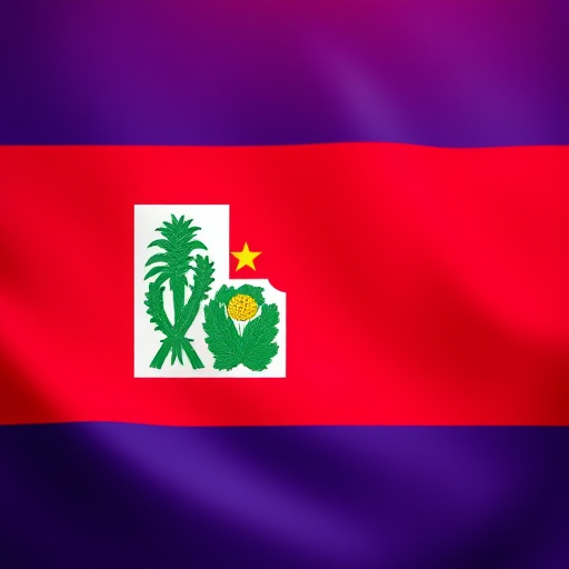 Create a high-resolution image of the Costa Rican flag with a smooth gradient effect, using a DSLR camera at f/8 aperture, 50mm lens, ISO 100, and a slight soft-focus background for depth.