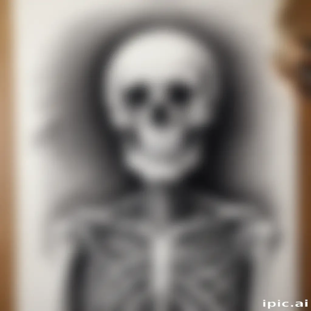 creative skeleton drawing art