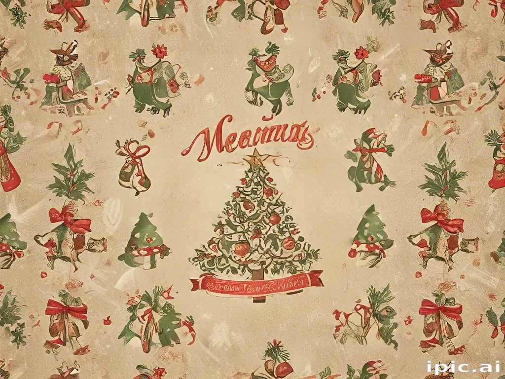 vintage merry christmas