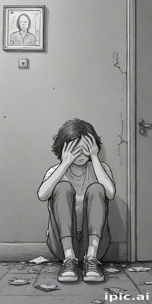 cartoon images of depression