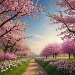 spring aesthetic desktop wallpaper
