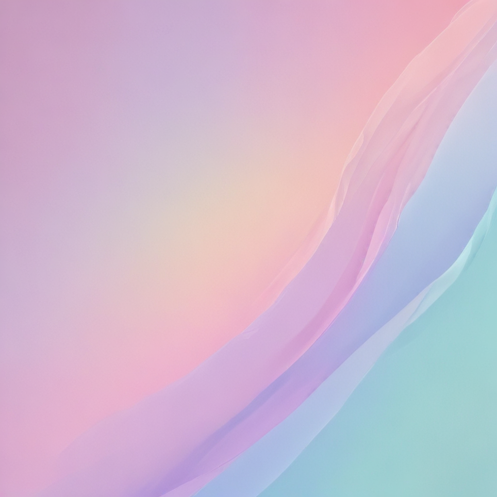 Soft Pastel Waves Merging in a Dreamy Abstract Background Design