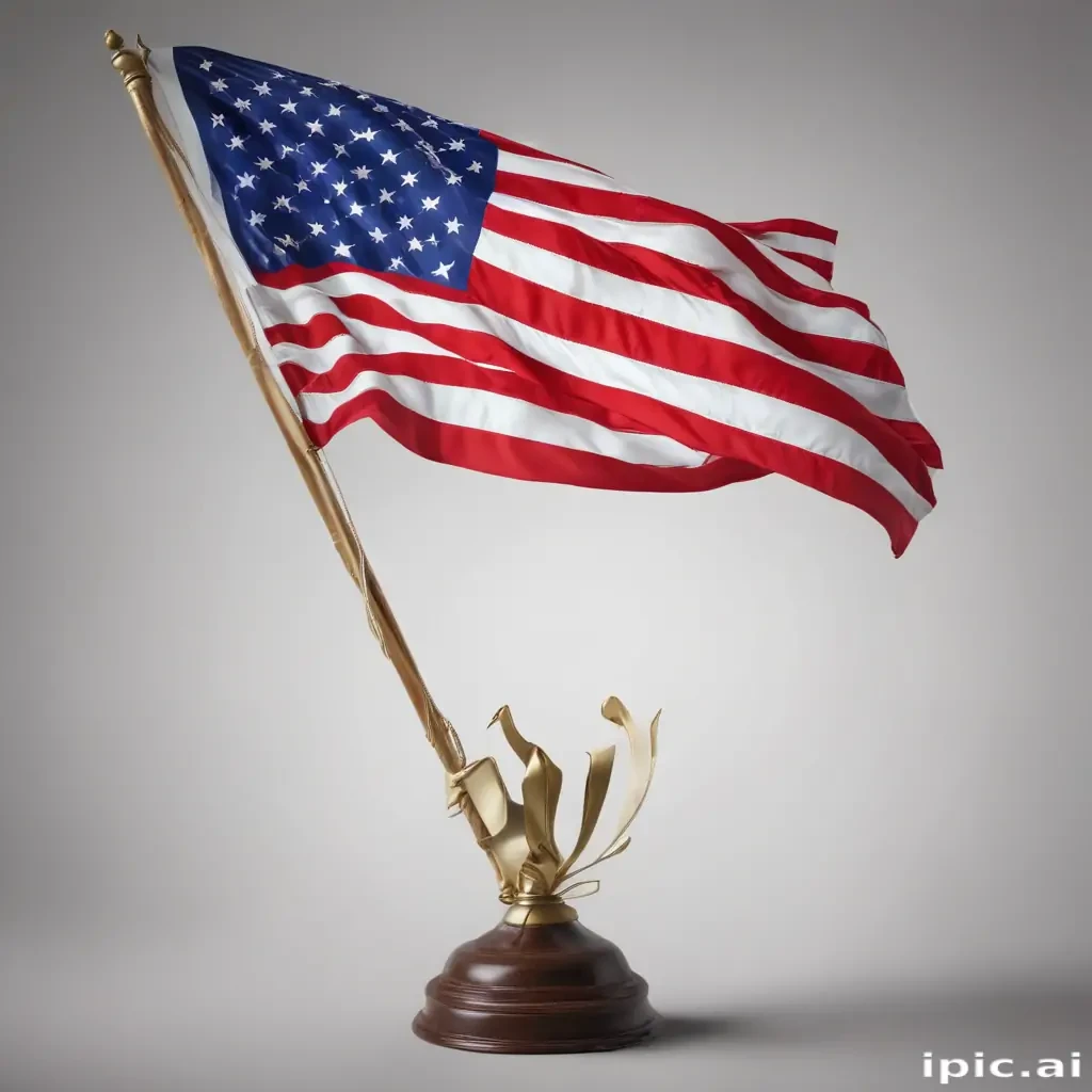 american flag waving png