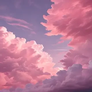 aesthetic pink clouds