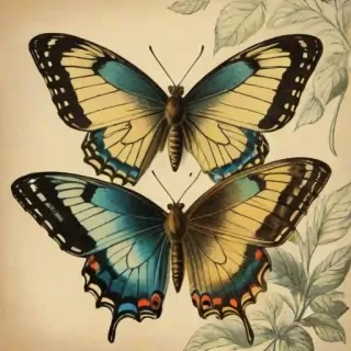 vintage butterfly illustration