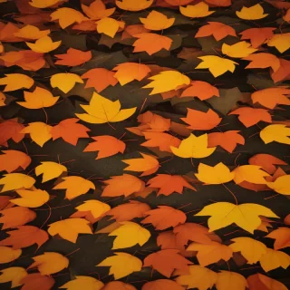 fall leaves aesthetic