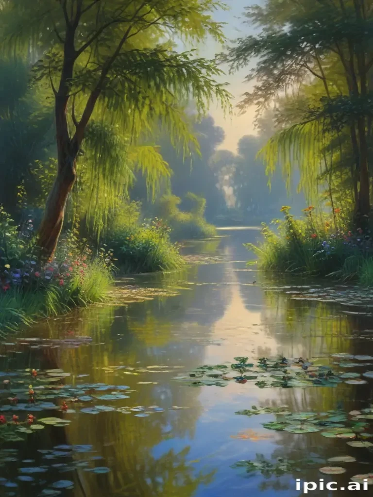 monet painting wallpaper