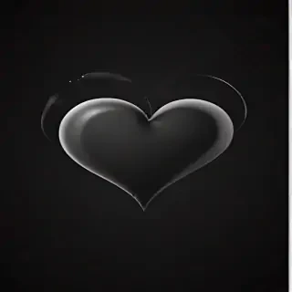 black heart pic