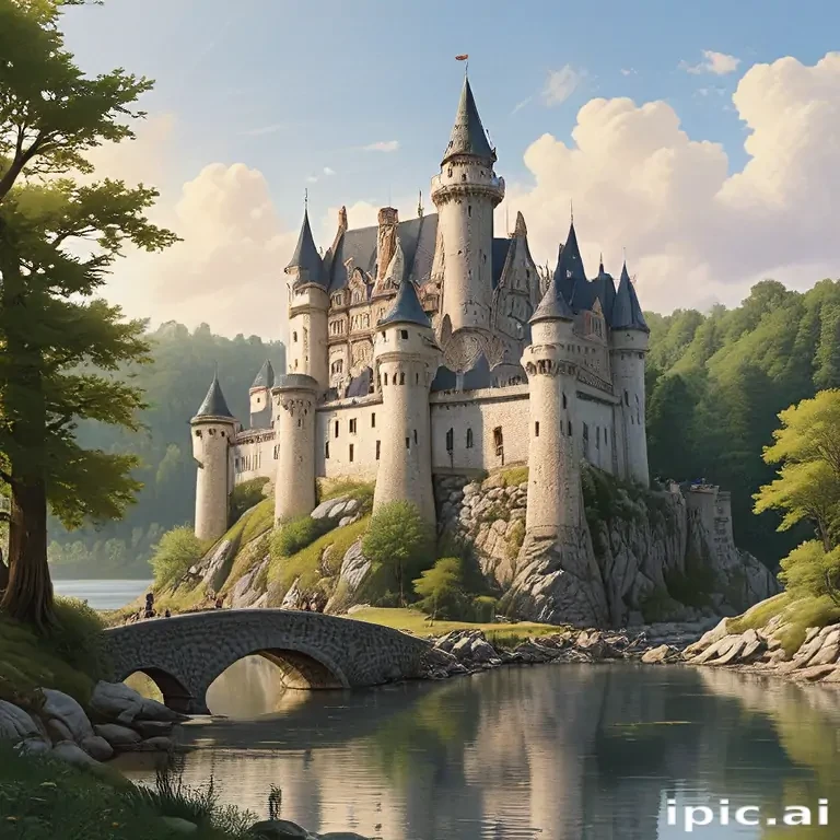 cartoon of castle