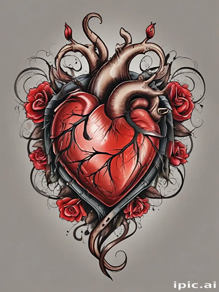 heart tattoo png