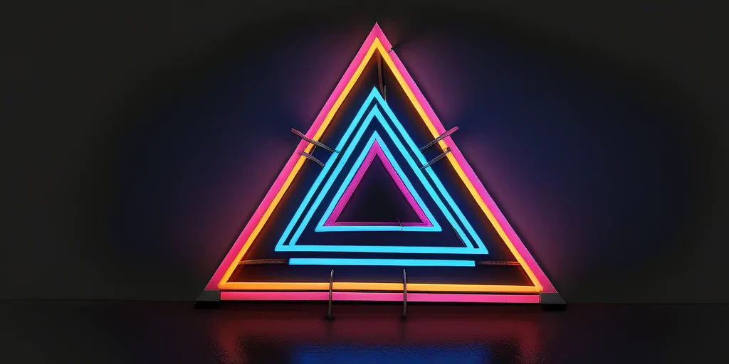 neon triangle