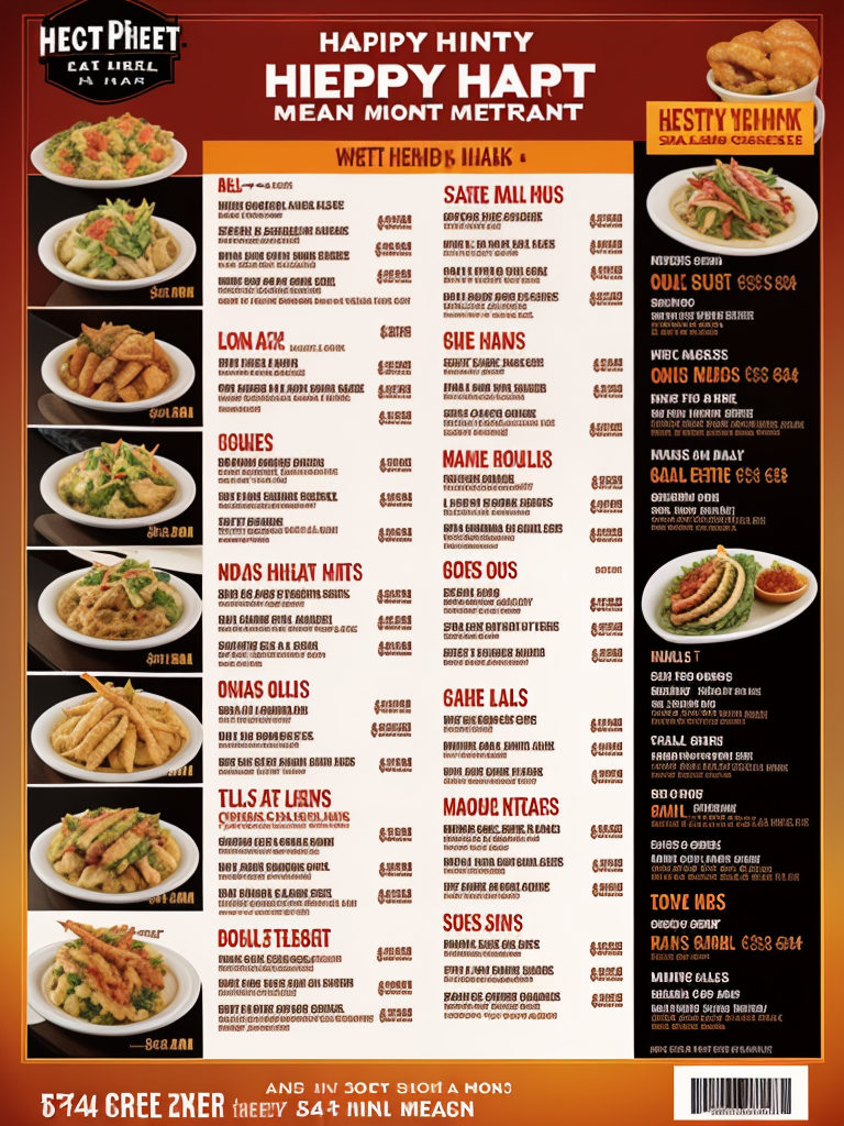 54th street happy hour menu