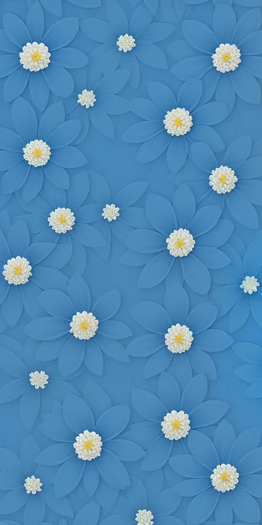 blue colour flower wallpaper