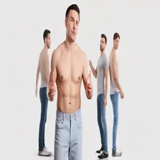 man transparent background