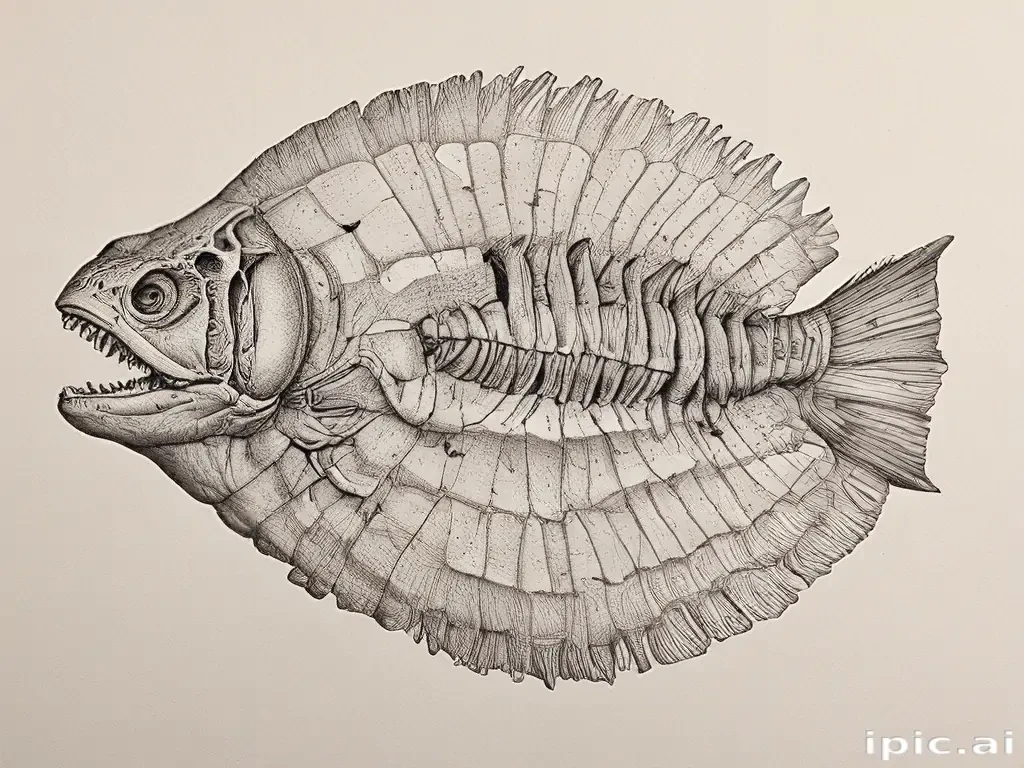 fossil drawing