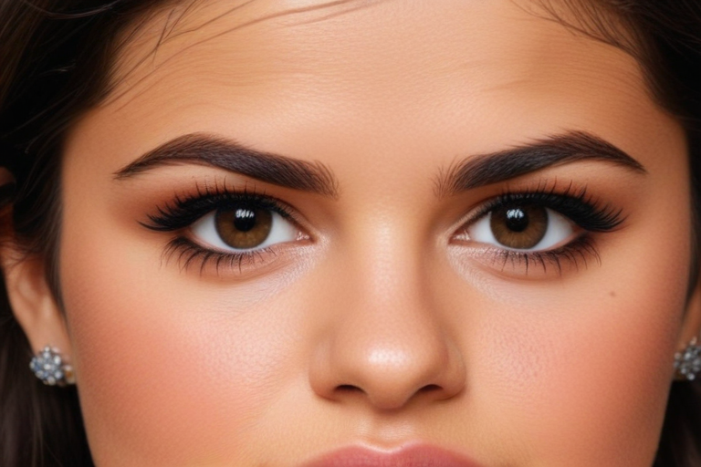selena gomez face