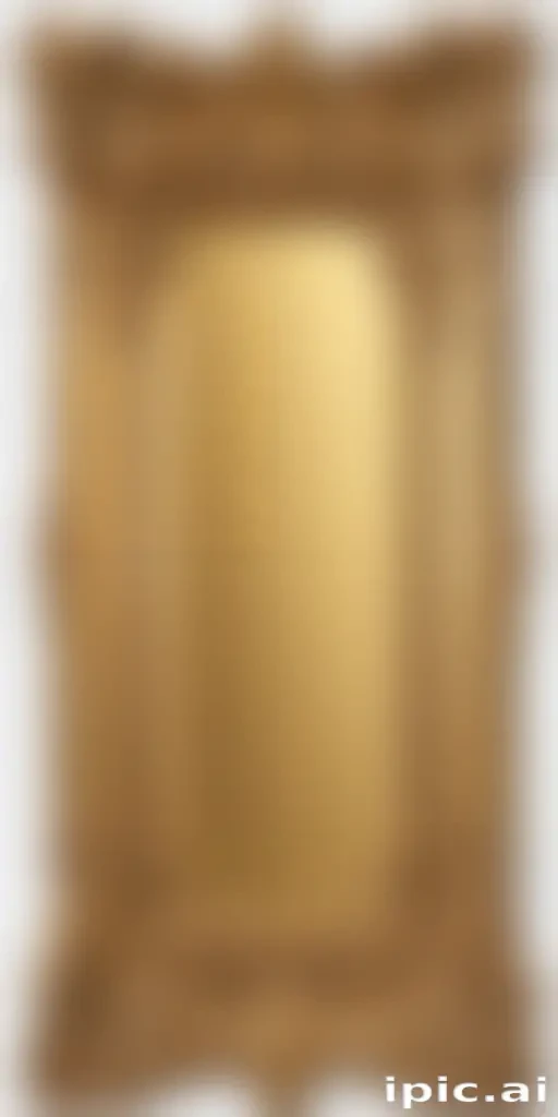 rectangle gold frame png