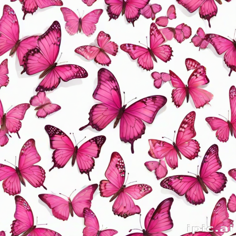 pink butterflies png