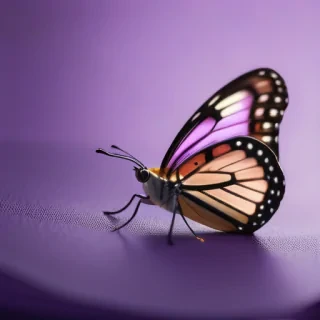 purple background butterfly