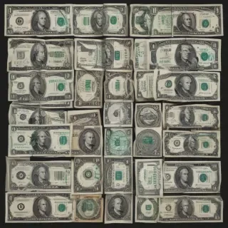 money with transparent background