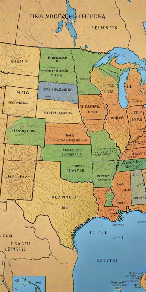map of the us states