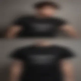 black mockup t shirt
