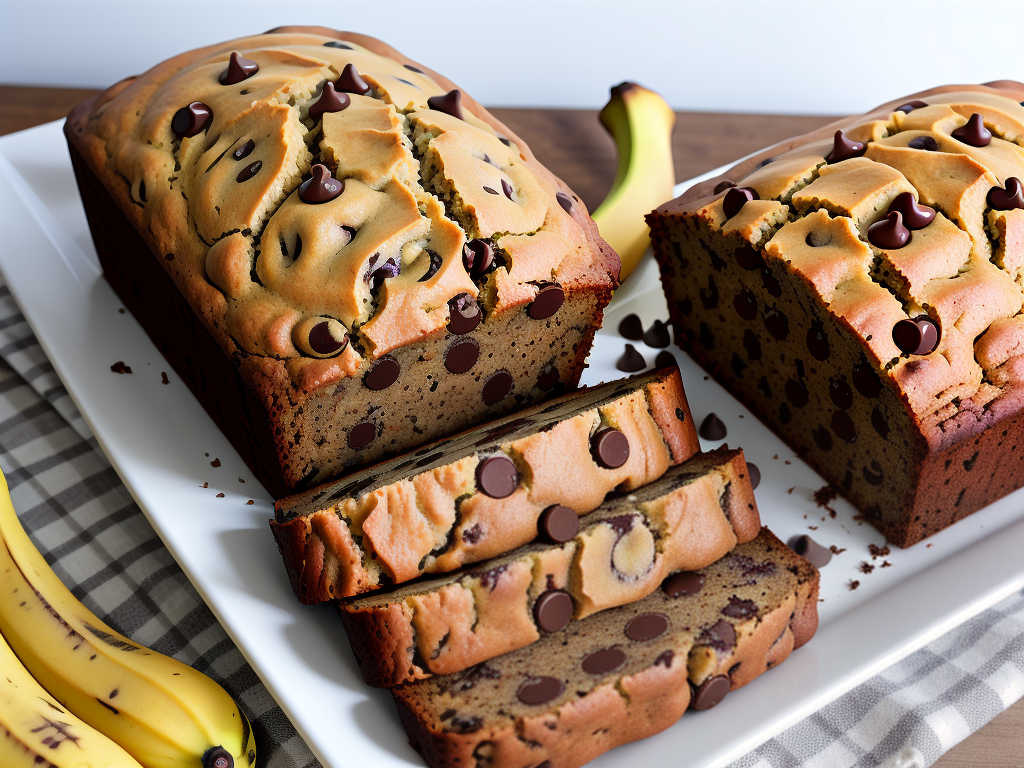 gluten free chocolate chip banana bread