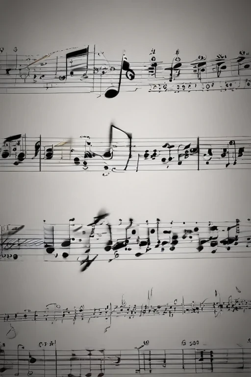 transparent music notes