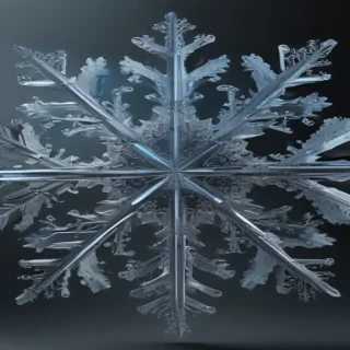 transparent snowflake