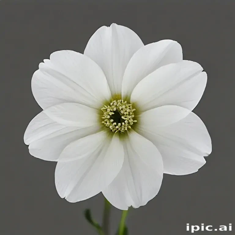 white flower transparent background