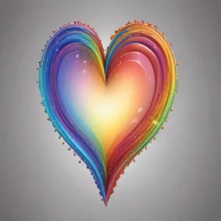 rainbow heart png