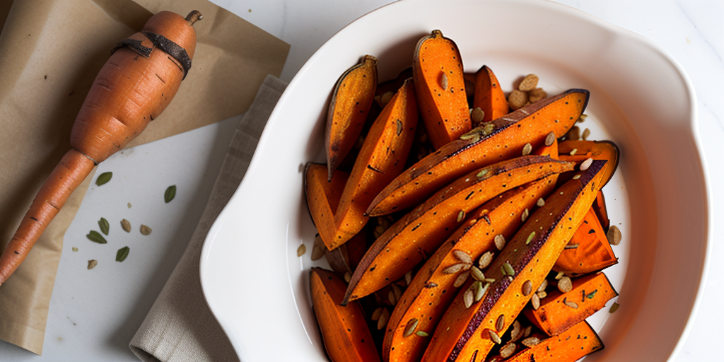 sweet potato and carrot roasted