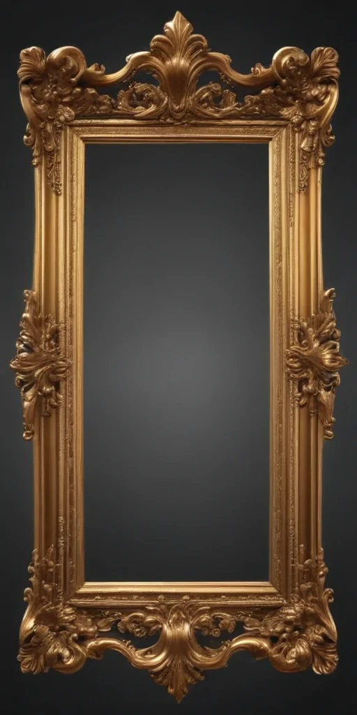 gold frame transparent background