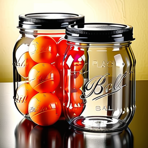 plastic ball jars with lids