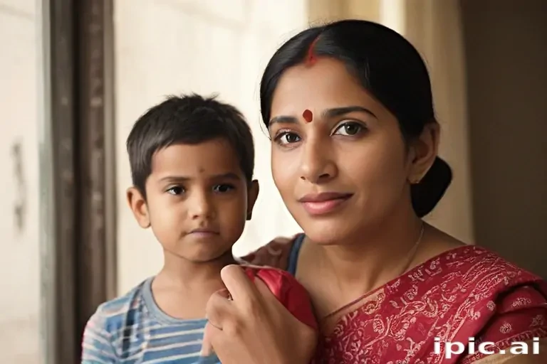 indian mom and son