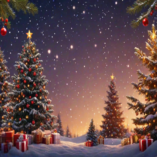 pretty christmas background