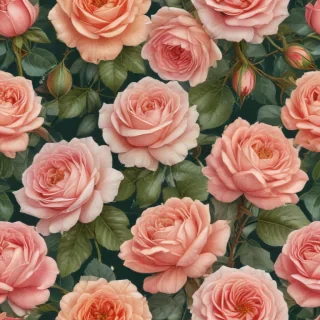 vintage rose illustration