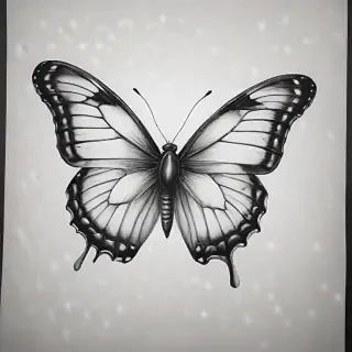 buterfly sketch