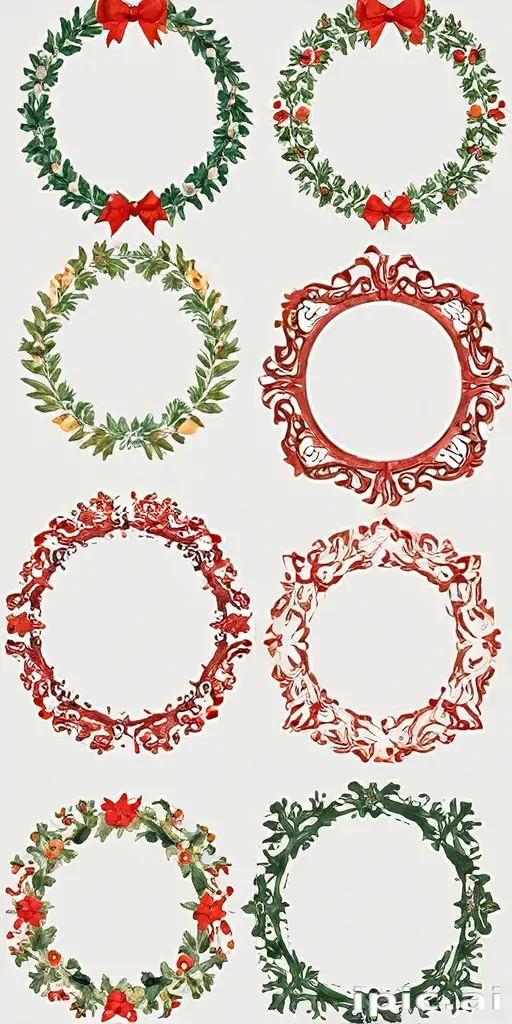 christmas clip art frames